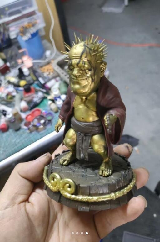 玩家自制《黑神话：悟空》金大头手办 还有网友求“大头亲嘴”版-第4张图片
