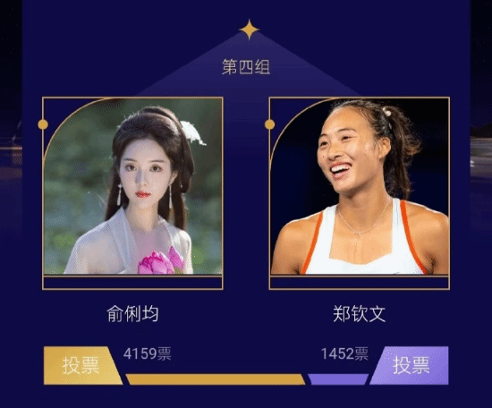 虎扑女神16强出炉 郑钦文第一 战鹰、魅惑菇上榜-第5张图片