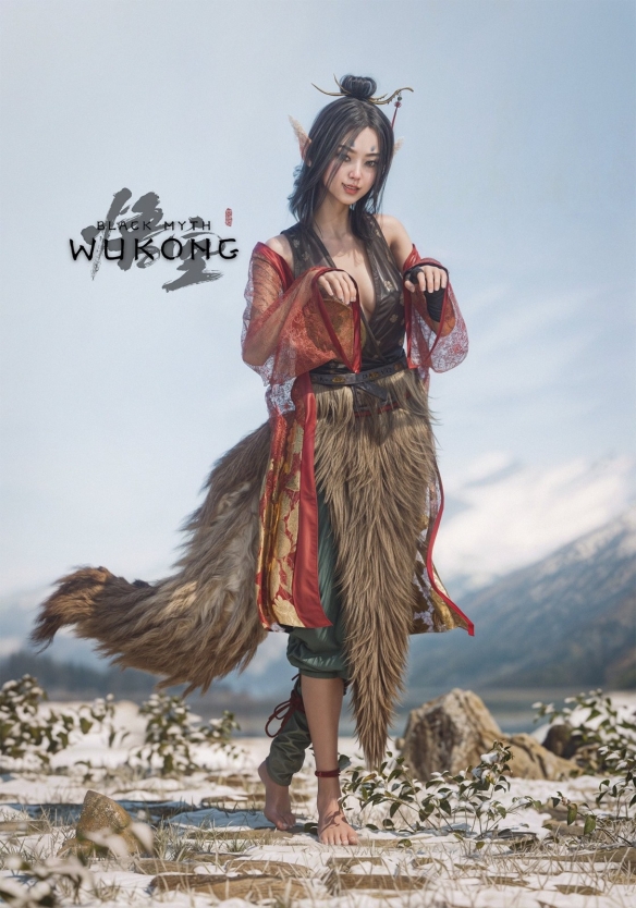《黑神话：悟空》最美老婆萍萍图赏 娇媚勾人小狐狸精-第2张图片