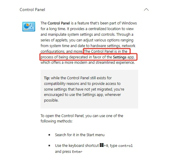 微软：Windows控制面板将被淘汰 接班的是设置应用！-第3张图片
