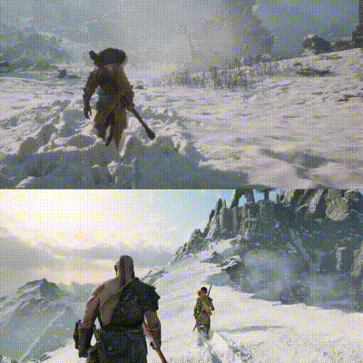 《黑神话》VS《战神》：雪景对比引热议 网友盛赞并立-第1张图片