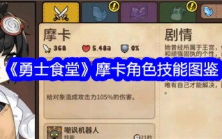 战士食堂摩卡角色技能图解