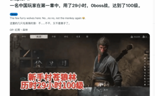 国内玩家《黑神话》新手村100级传到外网！引发热议