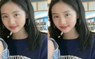 黄多多蓝衣长发 个人ins上美图青春亮眼