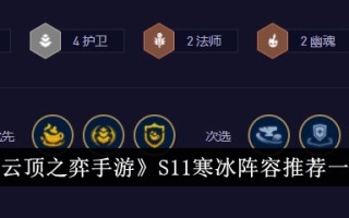 云顶之弈S11寒冰阵容推荐名单。