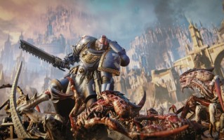 《战锤40K：星际战士2》曝新截图 火爆干翻恐怖虫群
