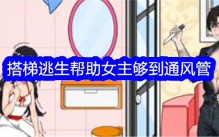 “意想不到的鸭子”乘坐梯子逃生，并帮助女主人到达通风管道。