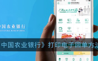 《中国农业银行》打印电子回单方法