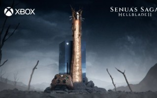 Xbox显示《地狱之刃2》。定制版Xbox系列X主机只出售。