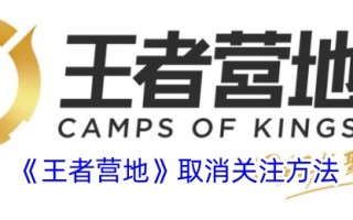 《王者营地》中消除注意力的方法
