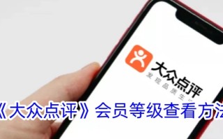 大众点评会员等级查看方法