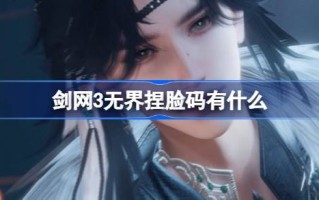王剑3无界脸捏码王剑3无界脸捏码介绍是什么？