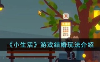 《小生活》游戏结婚玩法介绍