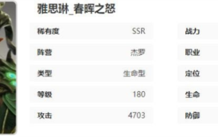 星际52区雅思琳怎么样 角色攻略一览