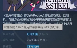 《兔子与钢铁》Steam评价
