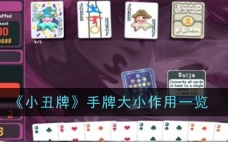 小丑牌中手大小的角色列表