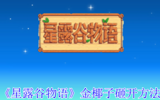 《星露谷物语》金椰子砸开方法