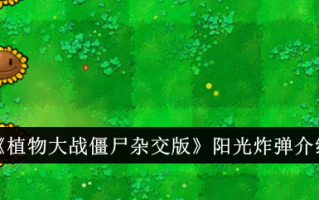 植物大战僵尸混合版阳光炸弹介绍