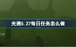 如何完成2007年5月27日的日常任务