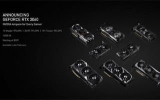 英伟达发布最新版RTX 3060显卡 12G显存甚至高于3080