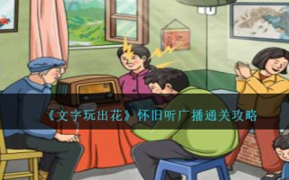 《文字玩出花》怀旧听广播通关攻略