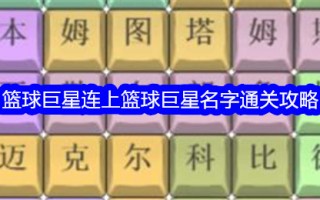 《吹毛求疵的大师》篮球巨星挂名篮球巨星通关攻略