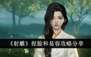 《射雕》捏脸和易容攻略分享