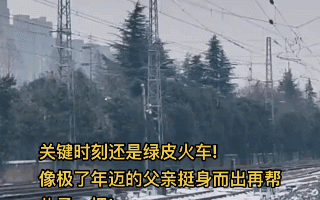 网友评绿皮火车头拉高铁:关健时刻还得看年迈的父亲