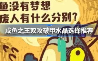 咸鱼新美乐股份公司突破水晶A，选什么？咸鱼新美乐股份公司突破水晶A，推荐。