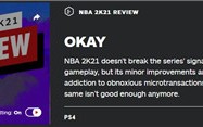 《NBA 2K21》IGN终评 6分：过于看重微交易