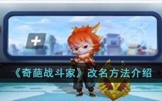 《奇葩战斗家》改名方法介绍