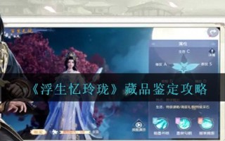 《浮生忆玲珑》藏品鉴定攻略