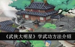 《武打明星》中学习武术的方法介绍