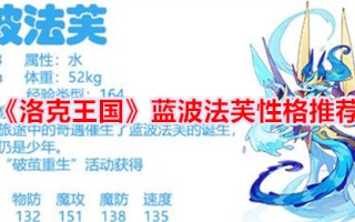 《洛克王国》中蓝波·法伊夫的人格推荐