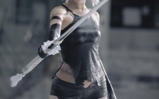 岛国小姐姐COS《尼尔》A2 战损妆容美的惊心动魄！