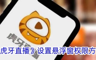 虎牙直播中设置悬浮窗口权限方法