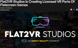 Flat2VR工作室的成立旨在开发平板电脑上的VR游戏体验。