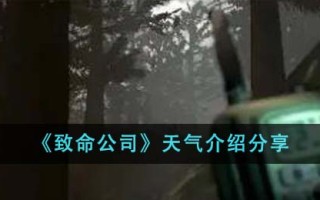 《致命公司》天气介绍分享