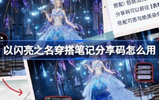 如何以闪耀之名佩戴共享笔记码如何使用佩戴共享笔记码的功能