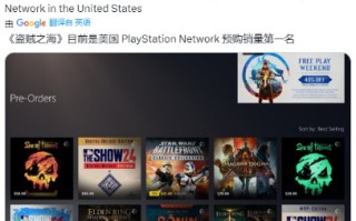 《贼海》是USF·PSN最受欢迎的游戏。