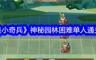 《我是小小攻略》神秘花园高难度单人通关攻略