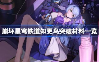 坍塌的星穹铁路中知更鸟的突破性材料列表坍塌的星穹铁路中知更鸟需要哪些材料？