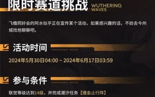 唱响国潮与飞檐派对活动介绍，限时赛道挑战赛即将开始。