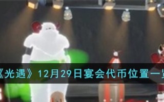《光遇》12月29日宴会代币位置一览