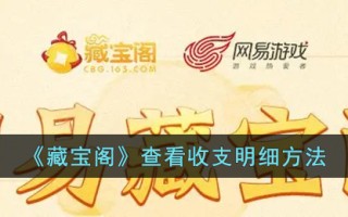 《藏宝阁》查看收支明细方法