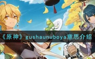 《原神》gushaunuboya意思介绍